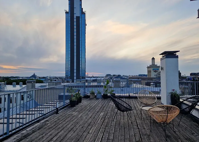 Spacious 82 M2 2 Bedroom Flat And Roof Terrace In The Heart Of Riga